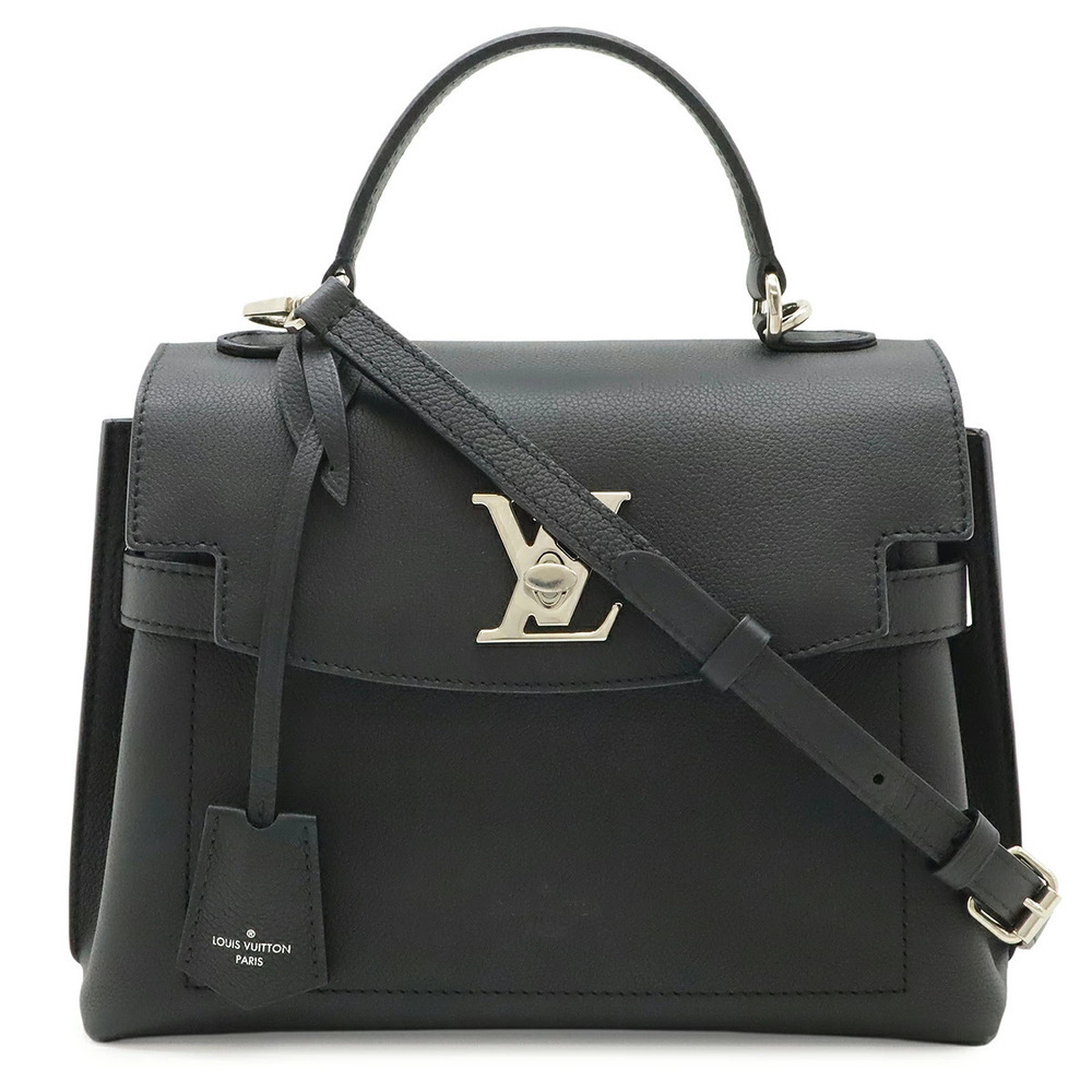 LOUIS VUITTON Lockme Ever 2way Shoulder Bag Soft Calf Leather Noir Black